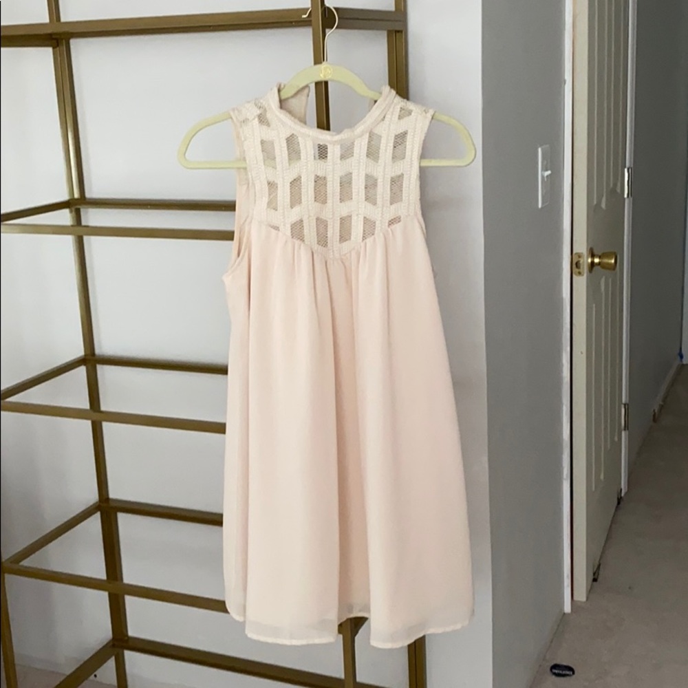 Forever 21 blush silky dress